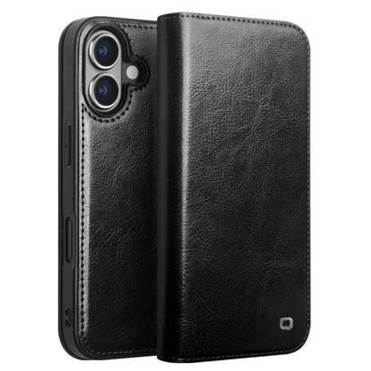 QIALINO Classic Genuine Leather Phone Case, For iPhone 18 Pro / 17 Pro, For iPhone 18 Pro Max / 17 Pro Max, For iPhone 16e / 17e, For iPhone 17, For iPhone Air, For iPhone 16 Pro Max, For iPhone 16 Pro, For iPhone 16 Plus, For iPhone 16                ...