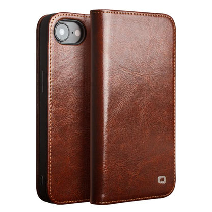 QIALINO Classic Genuine Leather Phone Case, For iPhone 18 Pro / 17 Pro, For iPhone 18 Pro Max / 17 Pro Max, For iPhone 16e / 17e, For iPhone 17, For iPhone Air, For iPhone 16 Pro Max, For iPhone 16 Pro, For iPhone 16 Plus, For iPhone 16                ...