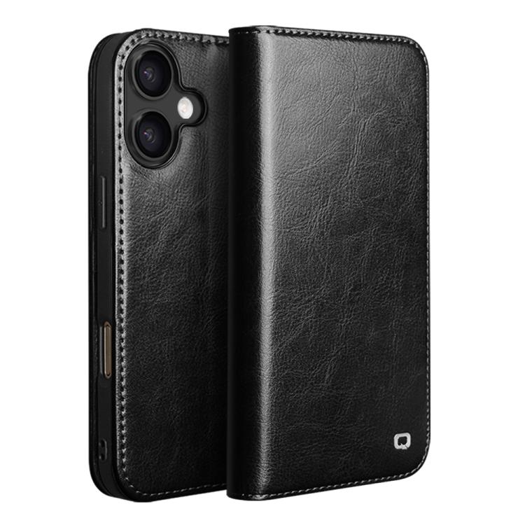 QIALINO Classic Genuine Leather Phone Case, For iPhone 18 Pro / 17 Pro, For iPhone 18 Pro Max / 17 Pro Max, For iPhone 16e / 17e, For iPhone 17, For iPhone Air, For iPhone 16 Pro Max, For iPhone 16 Pro, For iPhone 16 Plus, For iPhone 16                ...