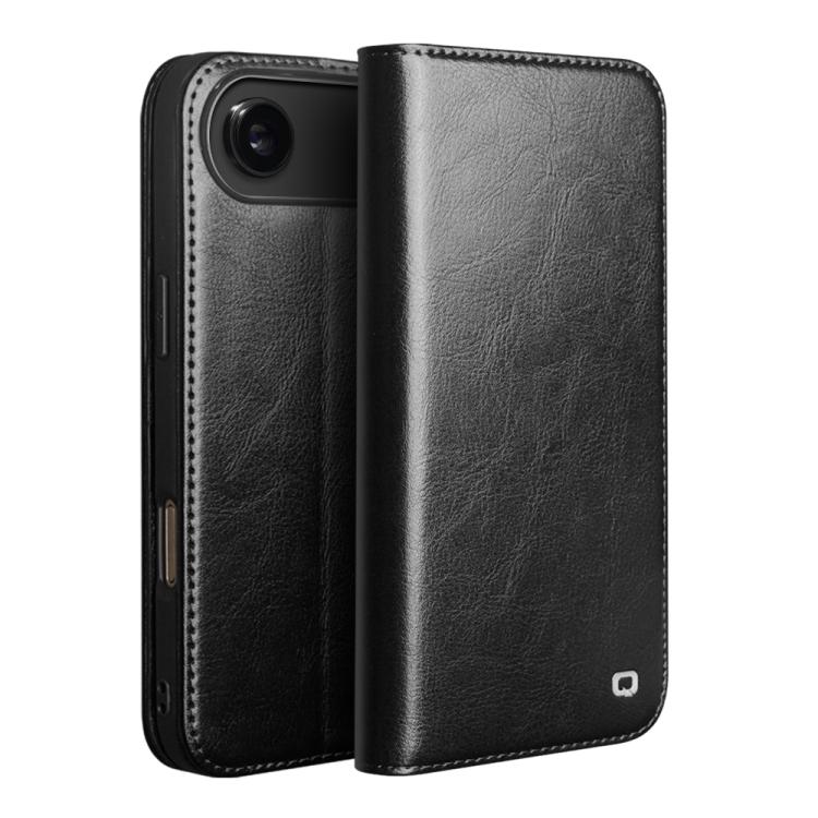 QIALINO Classic Genuine Leather Phone Case, For iPhone 18 Pro / 17 Pro, For iPhone 18 Pro Max / 17 Pro Max, For iPhone 16e / 17e, For iPhone 17, For iPhone Air, For iPhone 16 Pro Max, For iPhone 16 Pro, For iPhone 16 Plus, For iPhone 16                ...