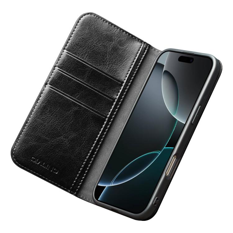 QIALINO Classic Genuine Leather Phone Case, For iPhone 18 Pro / 17 Pro, For iPhone 18 Pro Max / 17 Pro Max, For iPhone 16e / 17e, For iPhone 17, For iPhone Air, For iPhone 16 Pro Max, For iPhone 16 Pro, For iPhone 16 Plus, For iPhone 16                ...