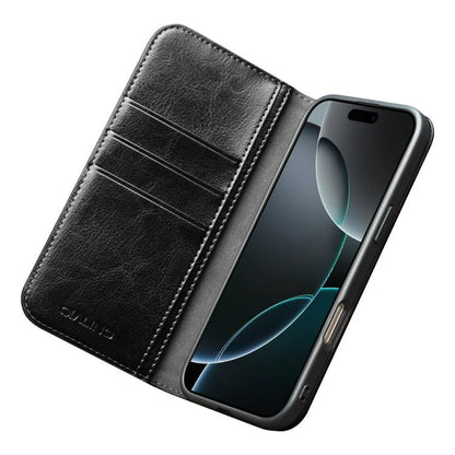 QIALINO Classic Genuine Leather Phone Case, For iPhone 18 Pro / 17 Pro, For iPhone 18 Pro Max / 17 Pro Max, For iPhone 16e / 17e, For iPhone 17, For iPhone Air, For iPhone 16 Pro Max, For iPhone 16 Pro, For iPhone 16 Plus, For iPhone 16                ...