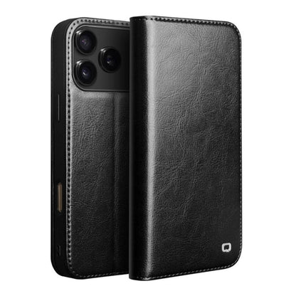 QIALINO Classic Genuine Leather Phone Case, For iPhone 18 Pro / 17 Pro, For iPhone 18 Pro Max / 17 Pro Max, For iPhone 16e / 17e, For iPhone 17, For iPhone Air, For iPhone 16 Pro Max, For iPhone 16 Pro, For iPhone 16 Plus, For iPhone 16                ...