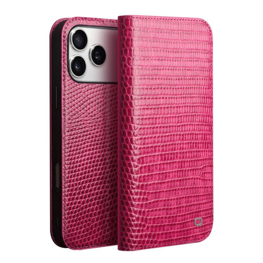 QIALINO Little Crocodile Texture Genuine Leather Phone Case
