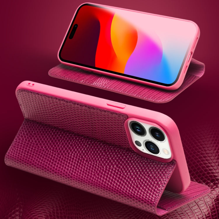 QIALINO Little Crocodile Texture Genuine Leather Phone Case