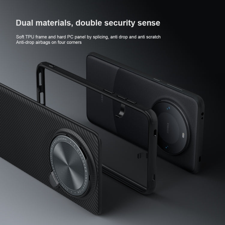 NILLKIN Black Mirror Prop CD Texture Mirror Phone Case, For Huawei Mate 60 Pro/60 Pro+
