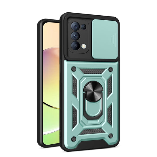 Sliding Camera Cover Design TPU+PC Phone Case, For OPPO Reno5 4G / 5G, For OPPO A79 5G Global
