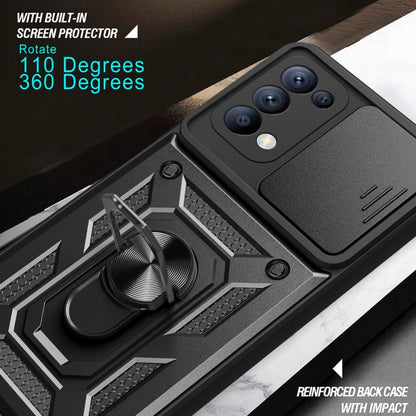 Sliding Camera Cover Design TPU+PC Phone Case, For OPPO Reno5 4G / 5G, For OPPO A79 5G Global