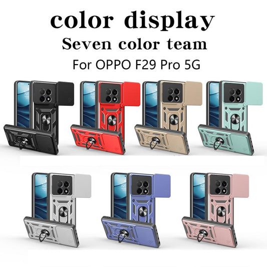 Sliding Camera Cover Design TPU+PC Phone Case, For OPPO F29 Pro 5G, For OPPO Reno13 F 4G / 5G, For OPPO Find X8, For OPPO A3x 5G India / A3x 4G, For OPPO A3 Pro 5G India / A80 5G, For OPPO Reno12 F 5G Global, For OPPO Reno12 Pro 5G Global              ...