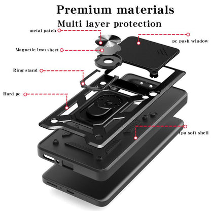 Sliding Camera Cover Design TPU+PC Phone Case, For OPPO F29 Pro 5G, For OPPO Reno13 F 4G / 5G, For OPPO Find X8, For OPPO A3x 5G India / A3x 4G, For OPPO A3 Pro 5G India / A80 5G, For OPPO Reno12 F 5G Global, For OPPO Reno12 Pro 5G Global              ...