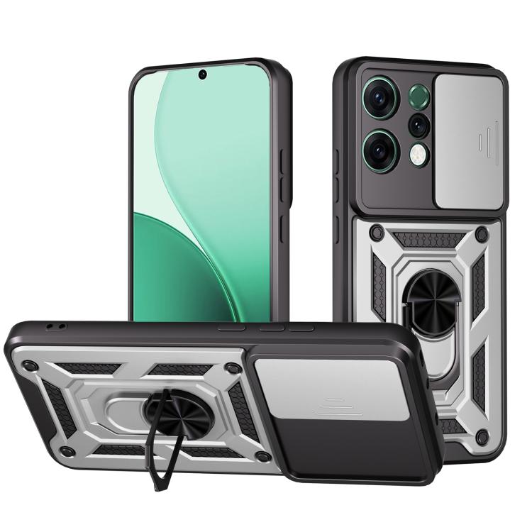 Sliding Camera Cover Design TPU+PC Phone Case, For OPPO A5 5G Global, For OPPO Reno14 5G Global, For OPPO F29 Pro 5G, For OPPO Reno13 F 4G / 5G, For OPPO Find X8, For OPPO A3x 5G India / A3x 4G, For OPPO A3 Pro 5G India / A80 5G                        ...