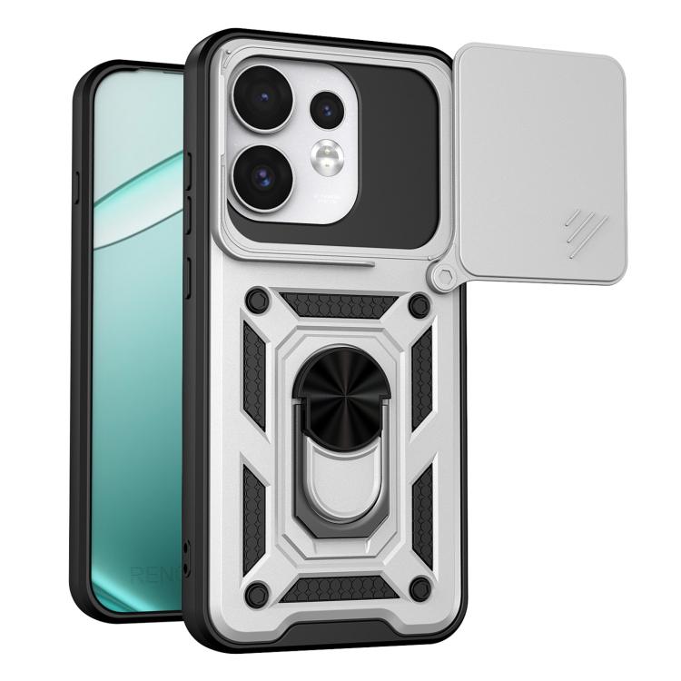 Sliding Camera Cover Design TPU+PC Phone Case, For OPPO Reno16 F 5G Global, For OPPO Reno16 5G Global, For OPPO Find X9 Ultra, For OPPO Reno15 F 5G / Reno 15c 5G Global, For OPPO A6x 4G Global, For OPPO A6x 5G Global, For OPPO Reno15 Pro 5G Global     ...