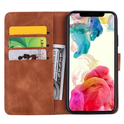 Mandala Embossed Dual-Fold Calf Leather Phone Case, For iPhone 18 Pro / 17 Pro, For iPhone 18 Pro Max / 17 Pro Max, For iPhone 17e / 16e, For iPhone 17, For iPhone Air, For iPhone 16 Pro, For iPhone 16 Pro Max, For iPhone 16 Plus, For iPhone 16        ...