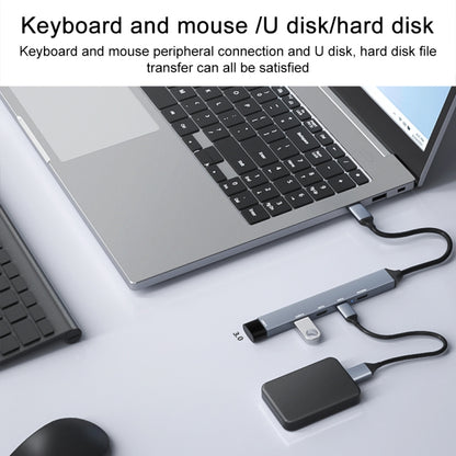 ADS-809 PD 100W 5 in 1 USB-C / Type-C Port Multifunctional Docking Station, PD 100W 5 in 1