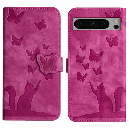 Butterfly Cat Embossing Flip Leather Phone Case, For Google Pixel 11 Pro XL, For Google Pixel 11 / 11 Pro, For Google Pixel 10a, For Google Pixel 9 Pro XL / 10 Pro XL, For Google Pixel 9 / 10 Pro, For Google Pixel 8 Pro, For Google Pixel 8             ...