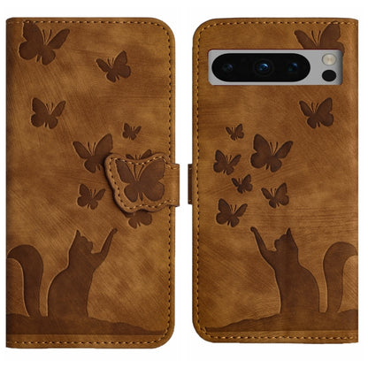 Butterfly Cat Embossing Flip Leather Phone Case, For Google Pixel 11 Pro XL, For Google Pixel 11 / 11 Pro, For Google Pixel 10a, For Google Pixel 9 Pro XL / 10 Pro XL, For Google Pixel 9 / 10 Pro, For Google Pixel 8 Pro, For Google Pixel 8             ...