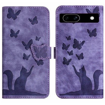 Butterfly Cat Embossing Flip Leather Phone Case, For Google Pixel 11 Pro XL, For Google Pixel 11 / 11 Pro, For Google Pixel 10a, For Google Pixel 9 Pro XL / 10 Pro XL, For Google Pixel 9 / 10 Pro, For Google Pixel 8 Pro, For Google Pixel 8             ...
