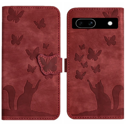 Butterfly Cat Embossing Flip Leather Phone Case, For Google Pixel 11 Pro XL, For Google Pixel 11 / 11 Pro, For Google Pixel 10a, For Google Pixel 9 Pro XL / 10 Pro XL, For Google Pixel 9 / 10 Pro, For Google Pixel 8 Pro, For Google Pixel 8             ...