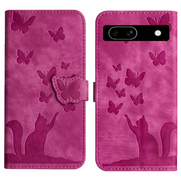 Butterfly Cat Embossing Flip Leather Phone Case, For Google Pixel 11 Pro XL, For Google Pixel 11 / 11 Pro, For Google Pixel 10a, For Google Pixel 9 Pro XL / 10 Pro XL, For Google Pixel 9 / 10 Pro, For Google Pixel 8 Pro, For Google Pixel 8             ...