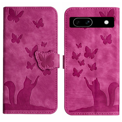 Butterfly Cat Embossing Flip Leather Phone Case, For Google Pixel 11 Pro XL, For Google Pixel 11 / 11 Pro, For Google Pixel 10a, For Google Pixel 9 Pro XL / 10 Pro XL, For Google Pixel 9 / 10 Pro, For Google Pixel 8 Pro, For Google Pixel 8             ...