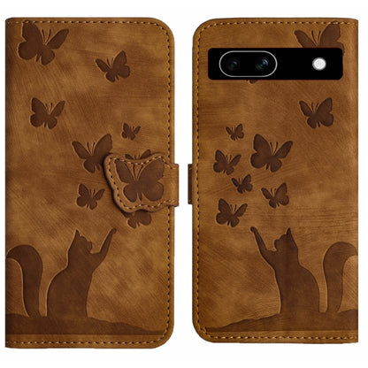 Butterfly Cat Embossing Flip Leather Phone Case, For Google Pixel 11 Pro XL, For Google Pixel 11 / 11 Pro, For Google Pixel 10a, For Google Pixel 9 Pro XL / 10 Pro XL, For Google Pixel 9 / 10 Pro, For Google Pixel 8 Pro, For Google Pixel 8             ...