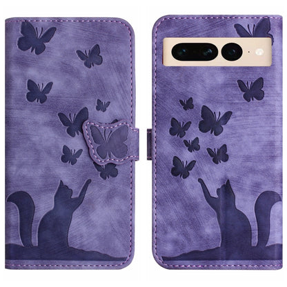 Butterfly Cat Embossing Flip Leather Phone Case, For Google Pixel 11 Pro XL, For Google Pixel 11 / 11 Pro, For Google Pixel 10a, For Google Pixel 9 Pro XL / 10 Pro XL, For Google Pixel 9 / 10 Pro, For Google Pixel 8 Pro, For Google Pixel 8             ...