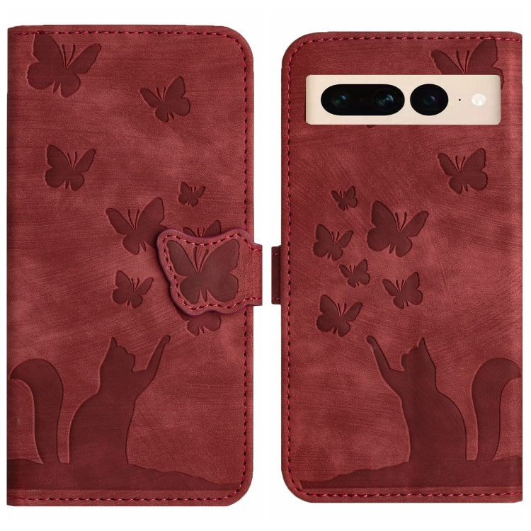 Butterfly Cat Embossing Flip Leather Phone Case, For Google Pixel 11 Pro XL, For Google Pixel 11 / 11 Pro, For Google Pixel 10a, For Google Pixel 9 Pro XL / 10 Pro XL, For Google Pixel 9 / 10 Pro, For Google Pixel 8 Pro, For Google Pixel 8             ...