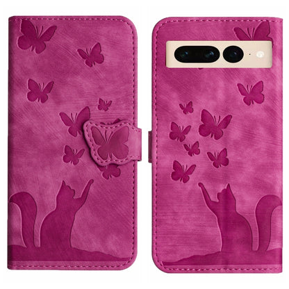 Butterfly Cat Embossing Flip Leather Phone Case, For Google Pixel 11 Pro XL, For Google Pixel 11 / 11 Pro, For Google Pixel 10a, For Google Pixel 9 Pro XL / 10 Pro XL, For Google Pixel 9 / 10 Pro, For Google Pixel 8 Pro, For Google Pixel 8             ...