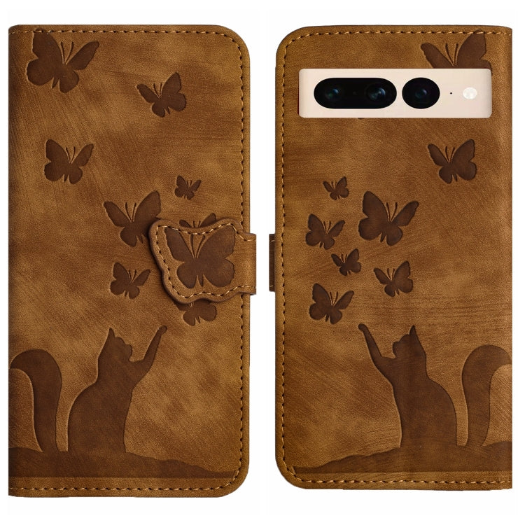Butterfly Cat Embossing Flip Leather Phone Case, For Google Pixel 11 Pro XL, For Google Pixel 11 / 11 Pro, For Google Pixel 10a, For Google Pixel 9 Pro XL / 10 Pro XL, For Google Pixel 9 / 10 Pro, For Google Pixel 8 Pro, For Google Pixel 8             ...