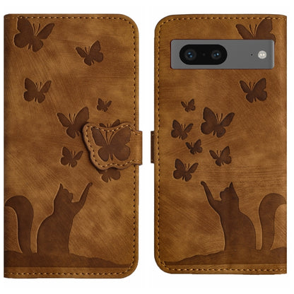Butterfly Cat Embossing Flip Leather Phone Case, For Google Pixel 11 Pro XL, For Google Pixel 11 / 11 Pro, For Google Pixel 10a, For Google Pixel 9 Pro XL / 10 Pro XL, For Google Pixel 9 / 10 Pro, For Google Pixel 8 Pro, For Google Pixel 8             ...