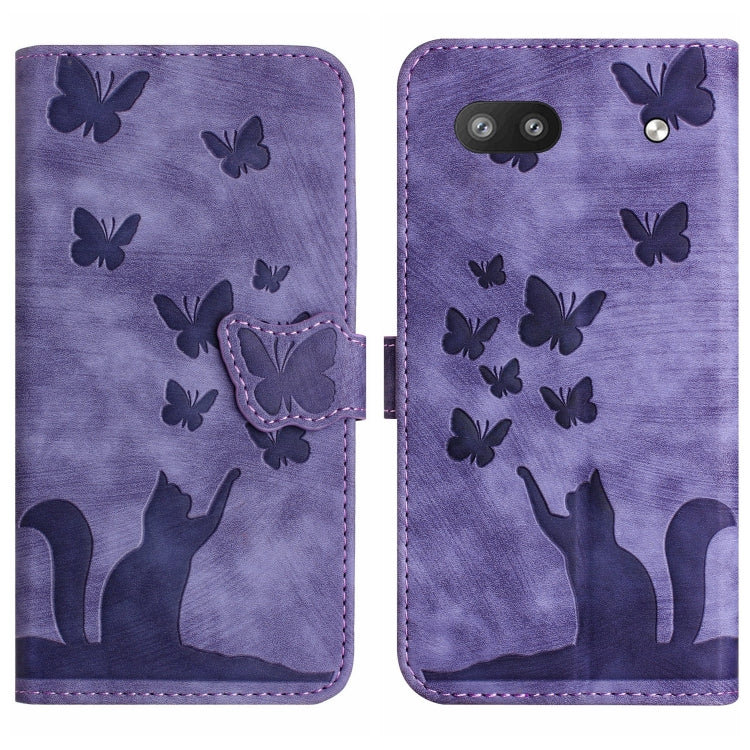 Butterfly Cat Embossing Flip Leather Phone Case, For Google Pixel 11 Pro XL, For Google Pixel 11 / 11 Pro, For Google Pixel 10a, For Google Pixel 9 Pro XL / 10 Pro XL, For Google Pixel 9 / 10 Pro, For Google Pixel 8 Pro, For Google Pixel 8             ...