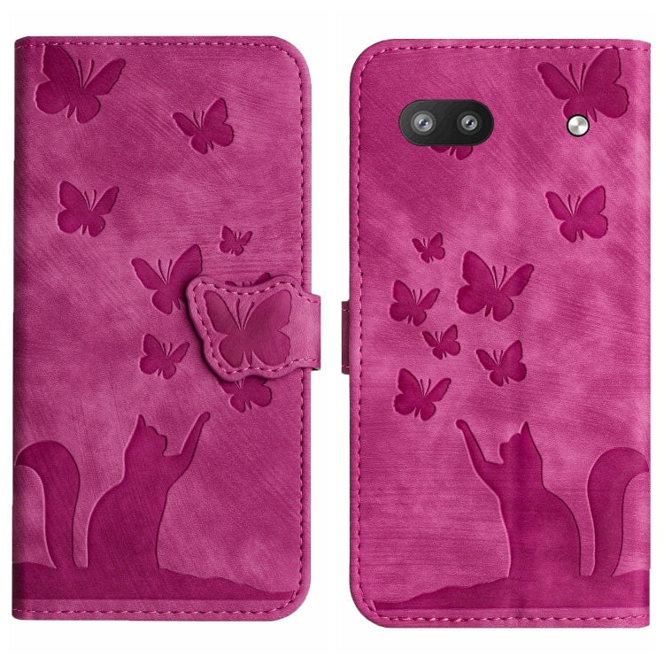 Butterfly Cat Embossing Flip Leather Phone Case, For Google Pixel 11 Pro XL, For Google Pixel 11 / 11 Pro, For Google Pixel 10a, For Google Pixel 9 Pro XL / 10 Pro XL, For Google Pixel 9 / 10 Pro, For Google Pixel 8 Pro, For Google Pixel 8             ...