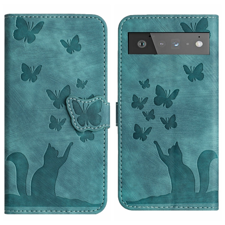 Butterfly Cat Embossing Flip Leather Phone Case, For Google Pixel 11 Pro XL, For Google Pixel 11 / 11 Pro, For Google Pixel 10a, For Google Pixel 9 Pro XL / 10 Pro XL, For Google Pixel 9 / 10 Pro, For Google Pixel 8 Pro, For Google Pixel 8             ...