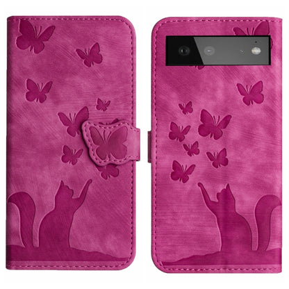 Butterfly Cat Embossing Flip Leather Phone Case, For Google Pixel 11 Pro XL, For Google Pixel 11 / 11 Pro, For Google Pixel 10a, For Google Pixel 9 Pro XL / 10 Pro XL, For Google Pixel 9 / 10 Pro, For Google Pixel 8 Pro, For Google Pixel 8             ...