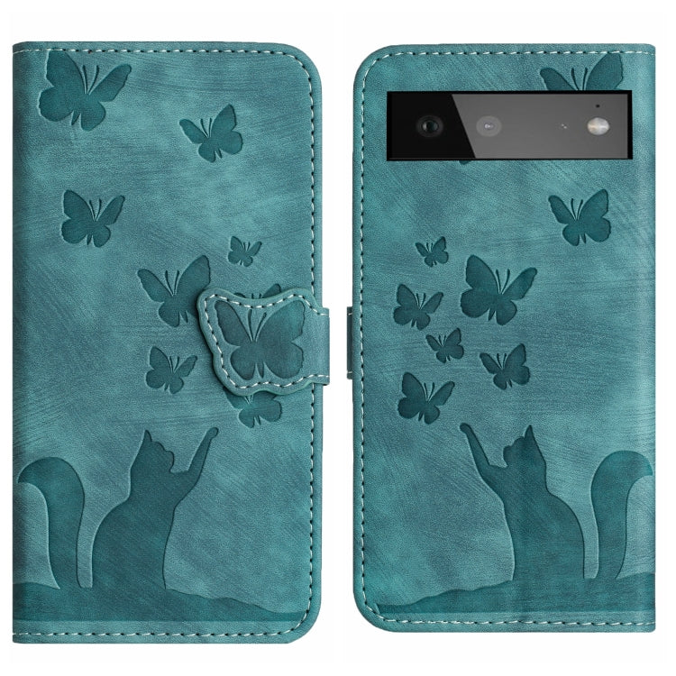 Butterfly Cat Embossing Flip Leather Phone Case, For Google Pixel 11 Pro XL, For Google Pixel 11 / 11 Pro, For Google Pixel 10a, For Google Pixel 9 Pro XL / 10 Pro XL, For Google Pixel 9 / 10 Pro, For Google Pixel 8 Pro, For Google Pixel 8             ...