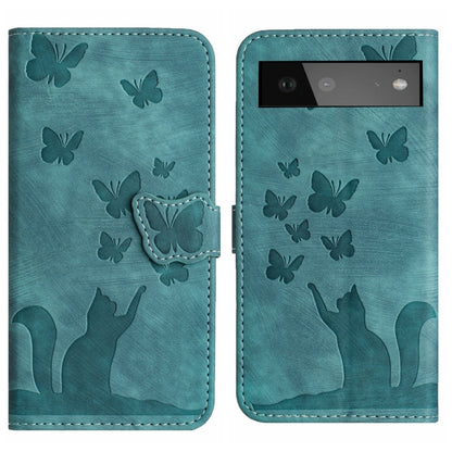Butterfly Cat Embossing Flip Leather Phone Case, For Google Pixel 11 Pro XL, For Google Pixel 11 / 11 Pro, For Google Pixel 10a, For Google Pixel 9 Pro XL / 10 Pro XL, For Google Pixel 9 / 10 Pro, For Google Pixel 8 Pro, For Google Pixel 8             ...