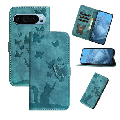 Butterfly Cat Embossing Flip Leather Phone Case, For Google Pixel 11 Pro XL, For Google Pixel 11 / 11 Pro, For Google Pixel 10a, For Google Pixel 9 Pro XL / 10 Pro XL, For Google Pixel 9 / 10 Pro, For Google Pixel 8 Pro, For Google Pixel 8             ...