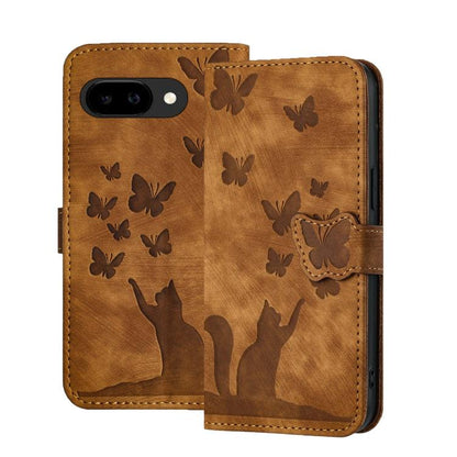 Butterfly Cat Embossing Flip Leather Phone Case, For Google Pixel 11 Pro XL, For Google Pixel 11 / 11 Pro, For Google Pixel 10a, For Google Pixel 9 Pro XL / 10 Pro XL, For Google Pixel 9 / 10 Pro, For Google Pixel 8 Pro, For Google Pixel 8             ...