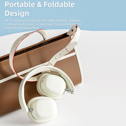 T1 Foldable Phone Audio ENC Noise Reduction Wireless Gaming Headphones with Mic, T1