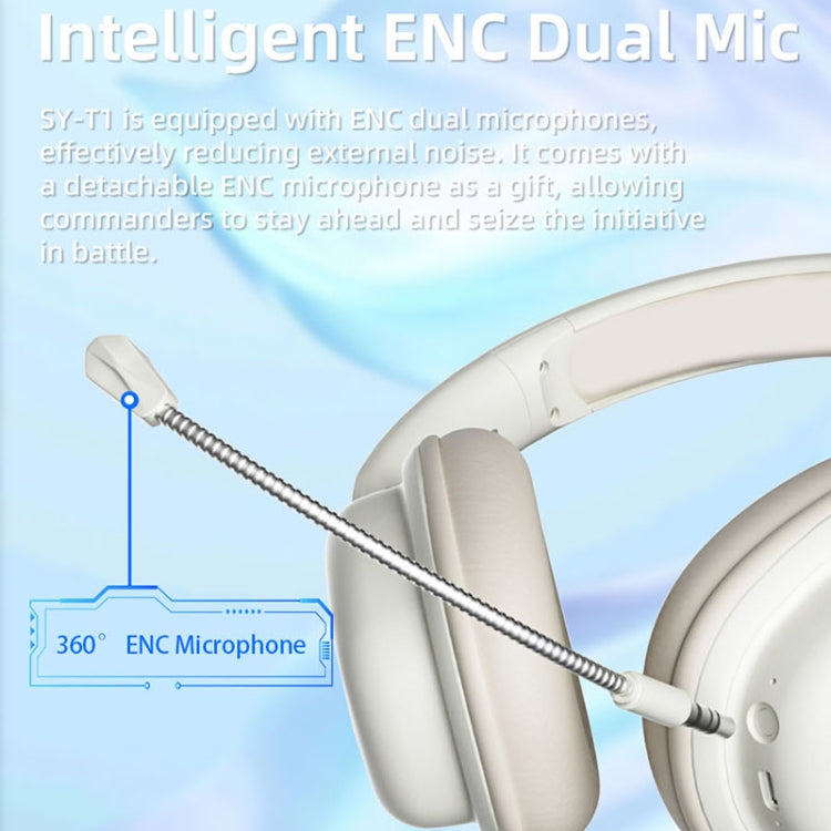 T1 Foldable Phone Audio ENC Noise Reduction Wireless Gaming Headphones with Mic, T1