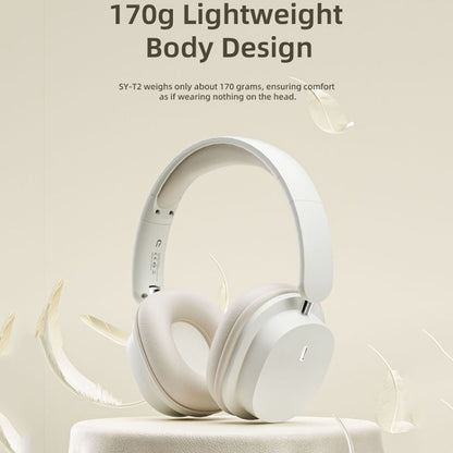 T2 Foldable High Definition Stereo ENC Noise Reduction Wireless Gaming Headphones with Mic, T2