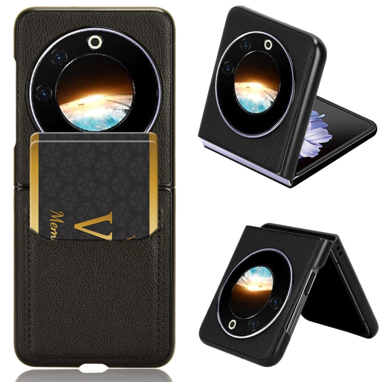 Litchi Texture Card Slots Back Cover Phone Case, For Tecno Phantom V Flip