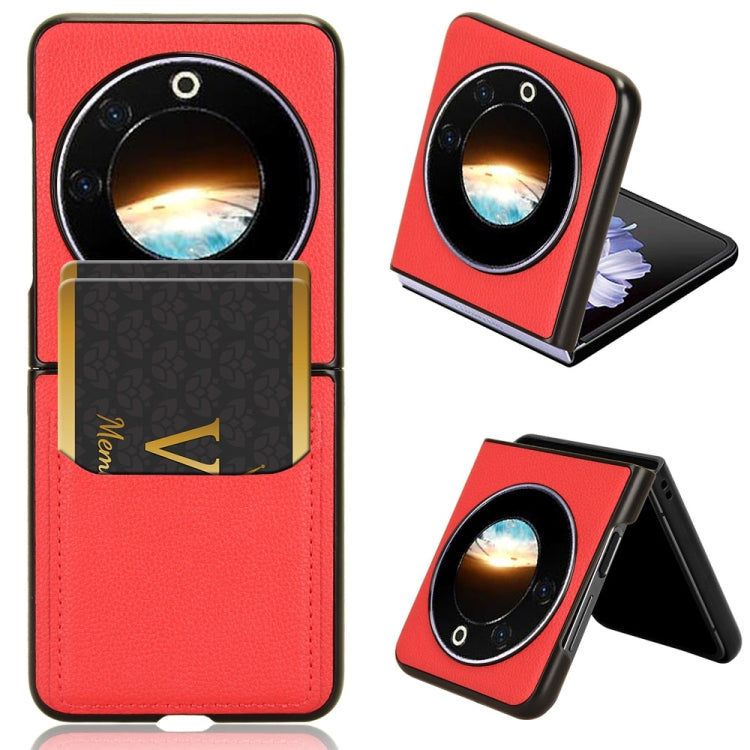 Litchi Texture Card Slots Back Cover Phone Case, For Tecno Phantom V Flip