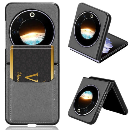Litchi Texture Card Slots Back Cover Phone Case, For Tecno Phantom V Flip