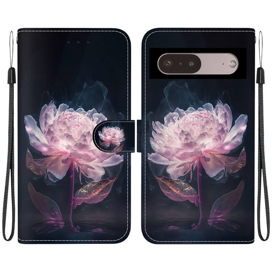 Crystal Texture Colored Drawing Leather Phone Case, For Google Pixel 7 Pro, For Google Pixel 7, For Google Pixel 6a