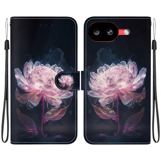 Crystal Texture Colored Drawing Leather Phone Case, For Google Pixel 10a, For Google Pixel 9a, For Google Pixel 9 Pro, For Google Pixel 9, For Google Pixel 8a, For Google Pixel 8 Pro, For Google Pixel 8, For Google Pixel 7a