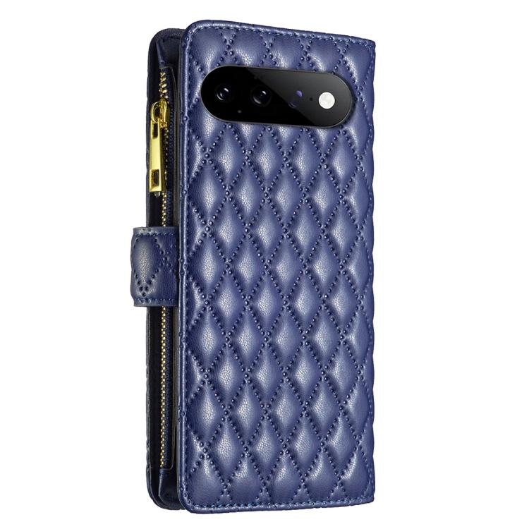 Diamond Lattice Zipper Wallet Leather Flip Phone Case, For Google Pixel 11 / 11 Pro, For Google Pixel 8a
