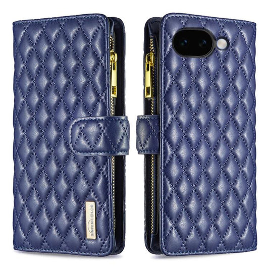 Diamond Lattice Zipper Wallet Leather Flip Phone Case, For Google Pixel 11a, For Google Pixel 11 / 11 Pro, For Google Pixel 8a
