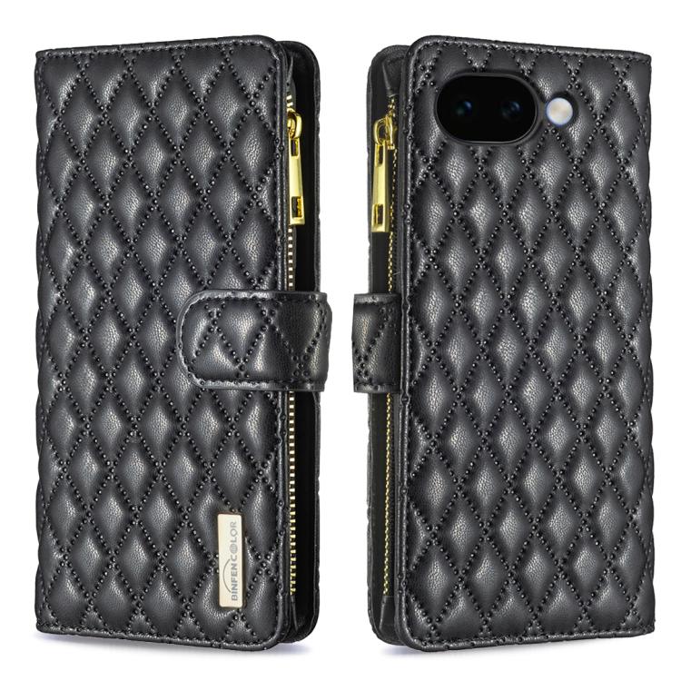 Diamond Lattice Zipper Wallet Leather Flip Phone Case, For Google Pixel 11a, For Google Pixel 11 / 11 Pro, For Google Pixel 8a