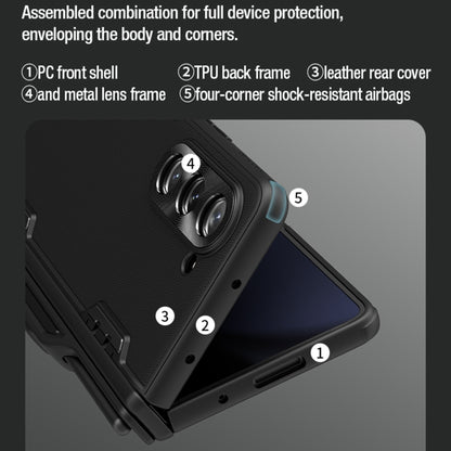 NILLKIN CamShield Fold Series PC + TPU Phone Case with Pen Slot, For Samsung Galaxy Z Fold5